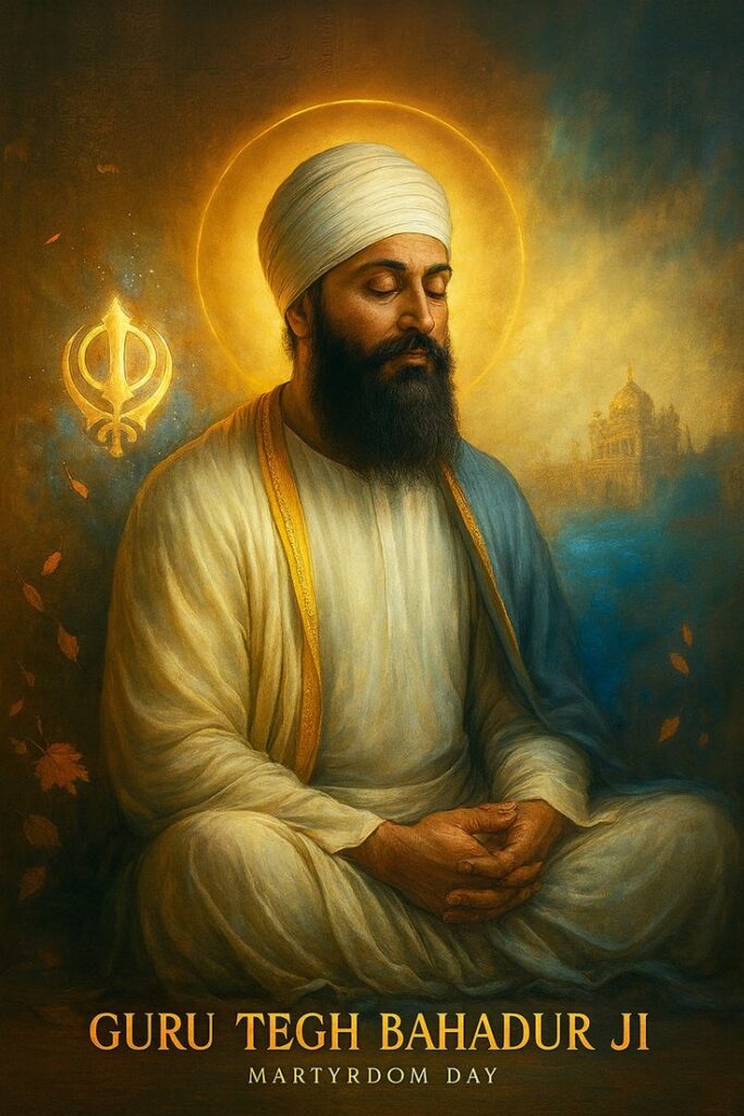 10 lines on guru Teg Bahadur ji in Punjabi