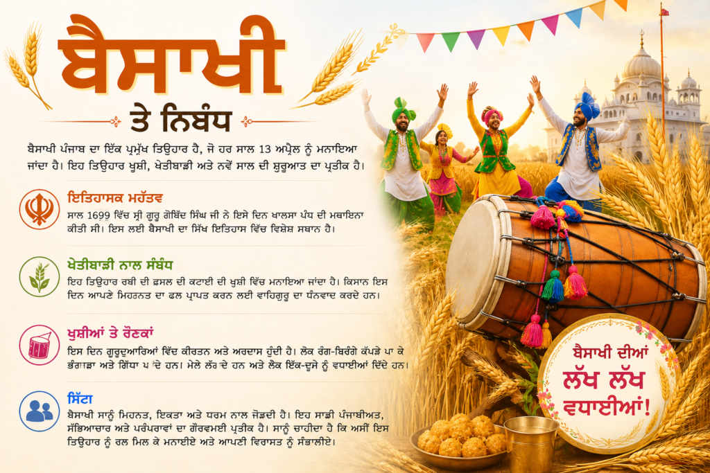 Baisakhi Essay in Punjabi Language
