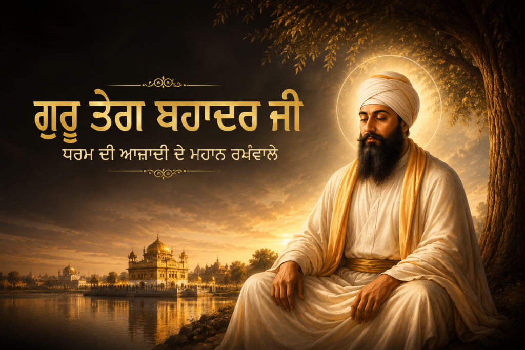 essay on guru teg bahadur ji in Punjabi 